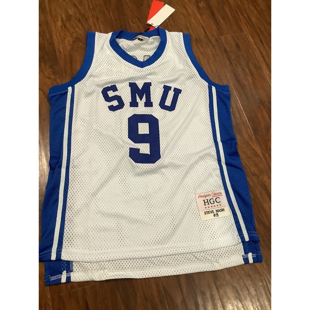 Steve Nash Headgear Classic SMU High School Basketball SMU Jersey  Small